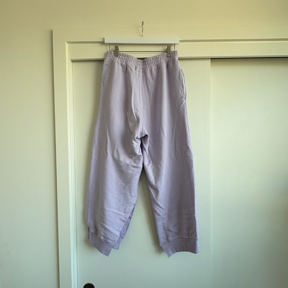 MM6 Raw-Edge Cut Sweatpants Lavender - Picture 2 of 5
